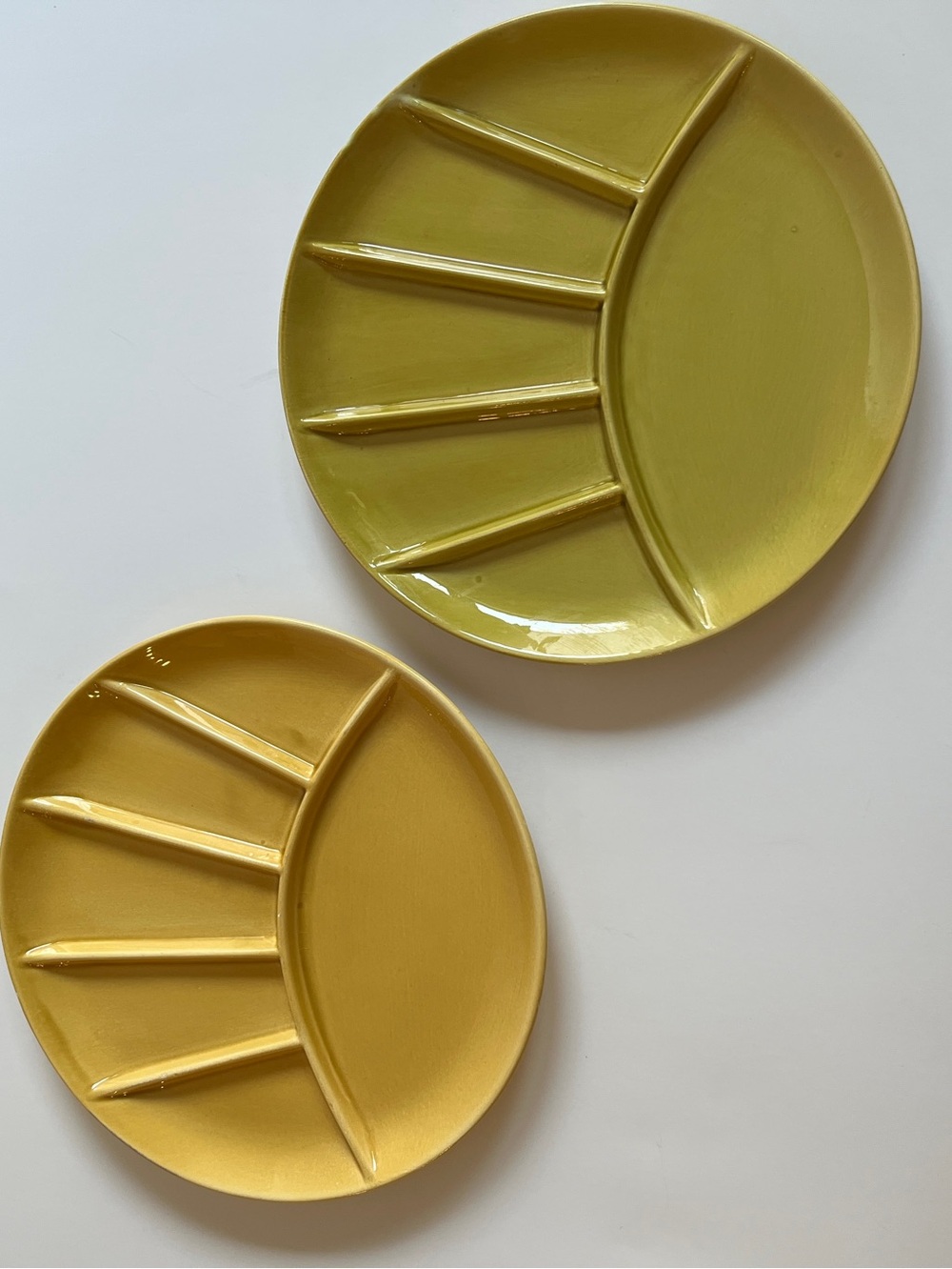 Vintage Ceramic Sun Plates Made In Japan 9 inch